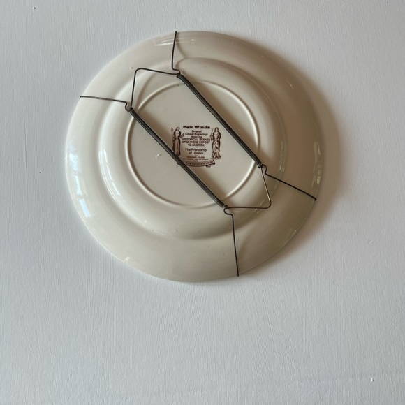 Alfred Meakin fair winds grind ship of Salem plate - Picture 4 of 9